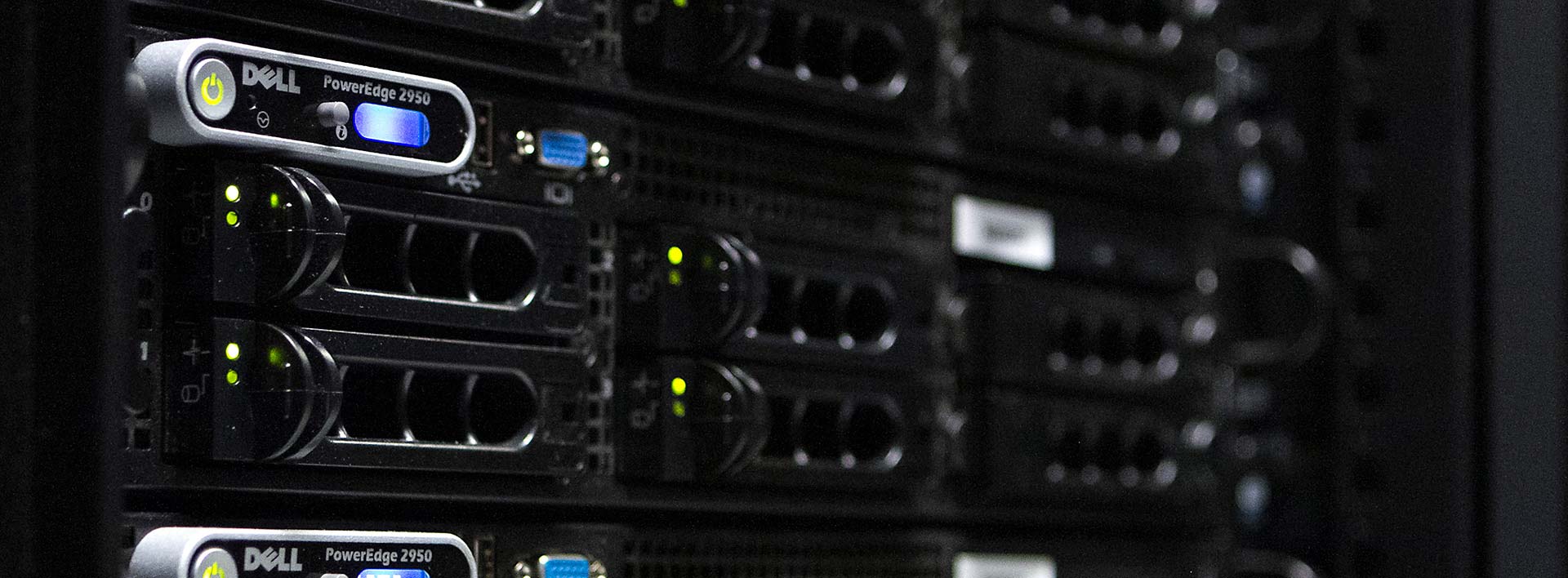 Dell PowerEdge server rack in the Ultra Web Hosting datacenter