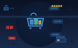 Weebly hosting with e-commerce store features and SSL security